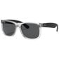 Ray-Ban Justin Sunglasses with Grey Lenses in Matte Transparent and Black, , large