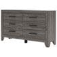 Ashley Sylveri 6-Drawer Dresser Only in Gray, , large
