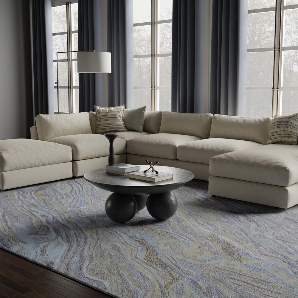 Feizy Rugs Kawai 9&#39; x 12&#39; Green and Multicolor Area Rug, , large