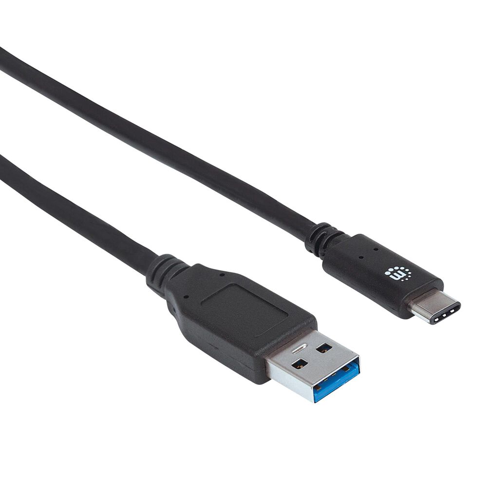 Manhattan 3&#39; USB 3.1 Gen 2, Type-A Male to Type-C Male, 10 Gbps in Black, , large