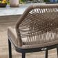 HOMLUX Outdoor Counter Stool with Dark Grey Frame in Grey and Beige (Set of 2), , large