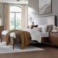 Riva Ridge Jasper King Upholstered Panel Bed in Modern Walnut, , large