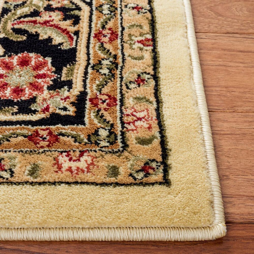 Safavieh Lyndhurst 2&#39;3&quot; x 8&#39; Beige and Black Runner, , large