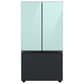 Samsung Bespoke Bespoke 3-Door French Door Refrigerator Top Panel in Morning Blue Glass, , large