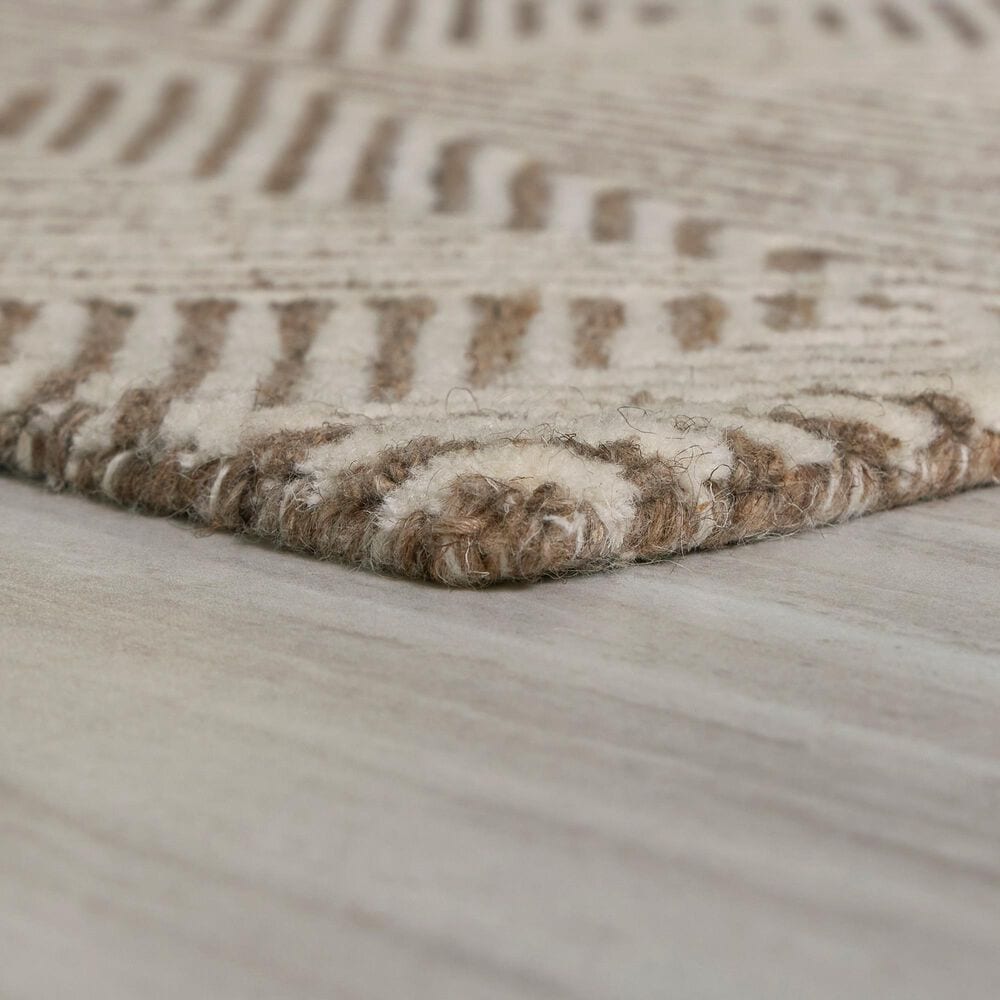 Ashley Jadott 8&#39; x 10&#39; Beige and Brown Area Rug, , large