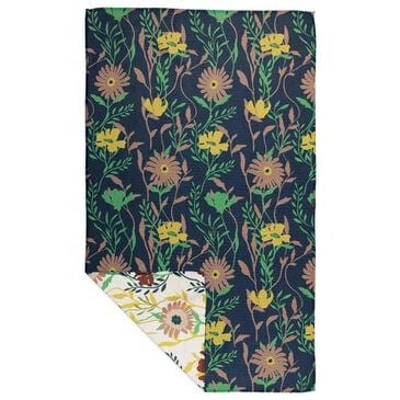MuKitchen Vibe Dish Towel in Vine Floral and Multicolor, , large