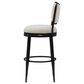 Armen Living Baxter Swivel Bar Height Stool in Cream, , large