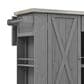 Hearth and Haven Outdoor Kitchen Island with Stainless Steel Top in Grey, , large