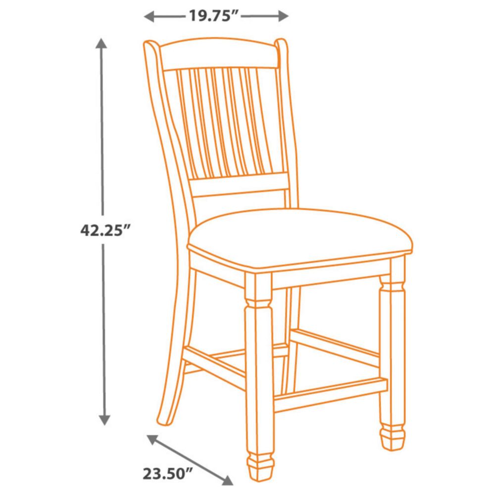 Signature Design by Ashley Bolanburg Upholstered Counter Stool in Antique White, , large