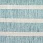 Nourison Positano POS03 Aqua and Ivory 4" x 6" Indoor/Outdoor Area Rug, , large