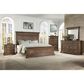 New Heritage Design Mar Vista Queen Bed in Brushed Walnut, , large