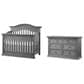 Oxford Baby Glenbrook 2-Piece Nursery Set with 4- In- 1 Crib and Dresser in Graphite Gray, , large