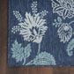 Nourison Garden Oasis GOA03 Navy 4" x 6" Indoor/Outdoor Area Rug, , large