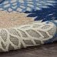 Nourison Aloha ALH05 2" x 6" Blue and Multicolor Indoor/Outdoor Runner, , large