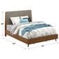 Flexsteel Ludwig Queen Panel Bed in Walnut, , large
