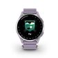 Garmin Approach J1 43mm Junior Golf GPS Smartwatch in Silver Aluminum Bezel with Lilac ComfortFit Fabric Band, , large