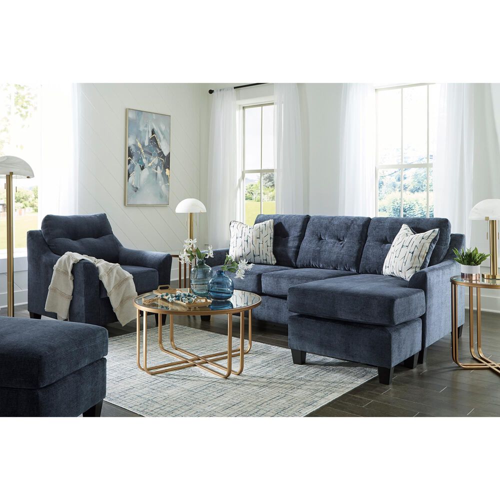 Ashley Amity Bay Stationary Queen Sofa Chaise Sleeper in Ink, , large