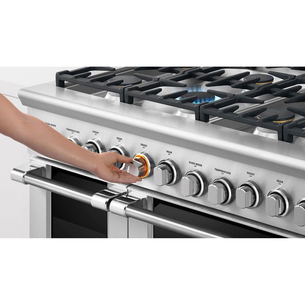Fisher &amp; Paykel 48&quot; Freestanding Liquid Propan Gas Range with 5 Burners and Griddle in Stainless Steel, , large