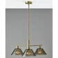 Adesso Zoe 3-Light Chandelier in Antique Brass, , large