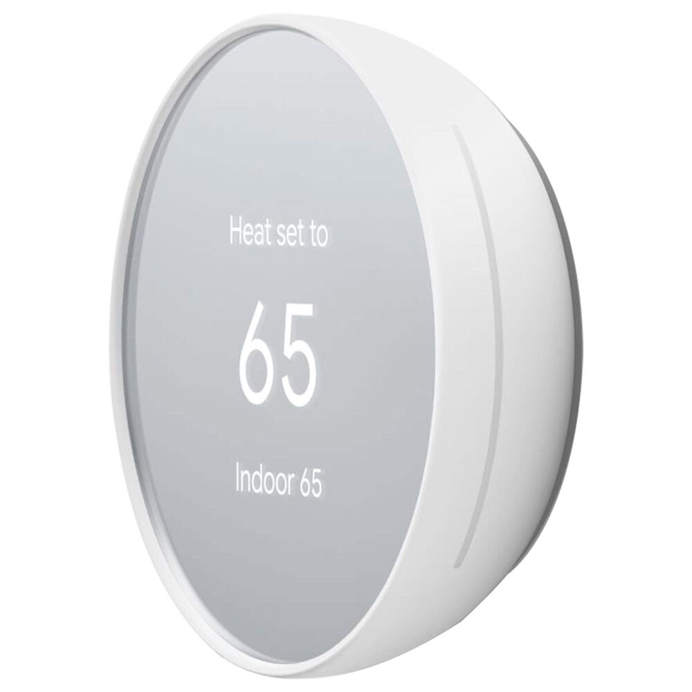 Google Nest Thermostat - Smart Programmable Wi-Fi Thermostat - Snow, , large