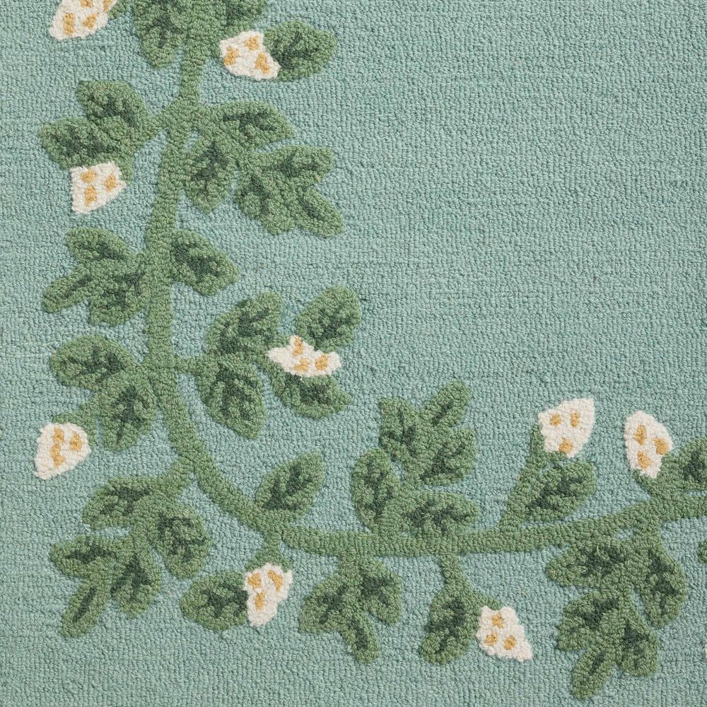Rifle Paper Co. x Loloi Highgrove Blue 2&#39;3&quot; x 3&#39;9&quot; Area Rug, , large