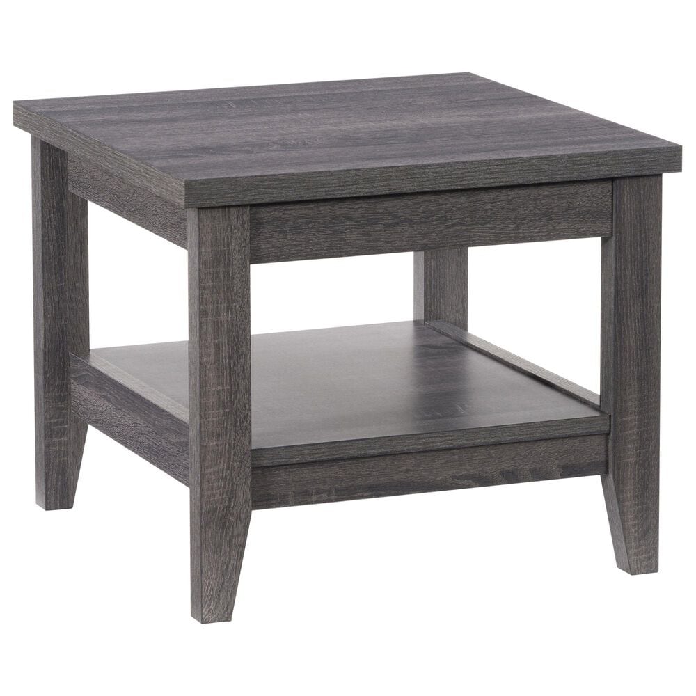 CorLiving Hollywood Side Table in Dark Grey, , large