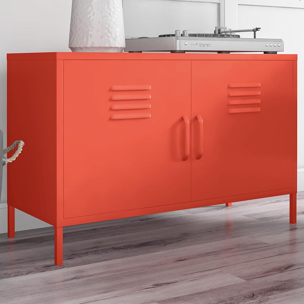 Novogratz Cache 2-Door Accent Cabinet in Orange, , large