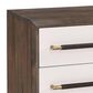 Austin Group Furniture, Llc Sophia 2-Drawer Nightstand in Walnut Brown and White, , large