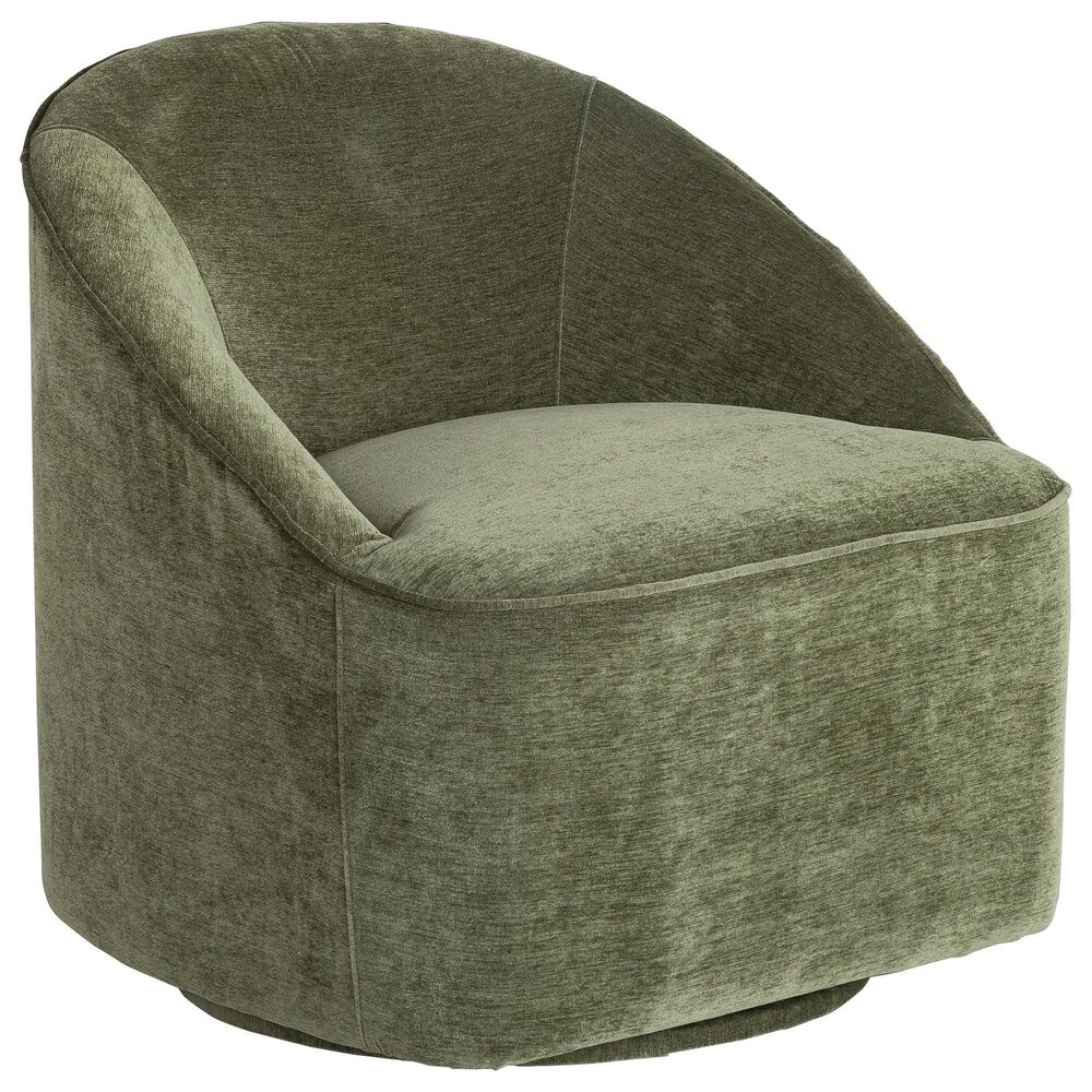 Waltham Lulu Swivel Accent Chair in Green, , large