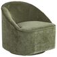 Waltham Lulu Swivel Accent Chair in Green, , large