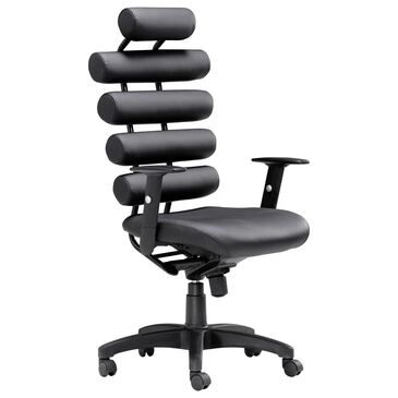 Zuo Modern Unico Office Chair in Black, , large