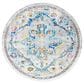 Safavieh Aria 6"6" Round Grey and Blue Area Rug, , large