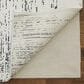 Feizy Coda 8928F 10" x 14" Black and White Area Rug, , large