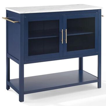 Crosley Furniture Katrina Kitchen Island in Navy, , large