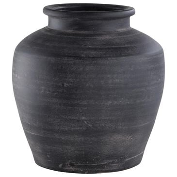 Ashley Meadie 12.25" Vase in Distressed Black, , large
