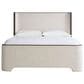 Furniture Worldwide Modern 4-Piece King Panel Bedroom Set in Sable with USB Ports and Outlets, , large