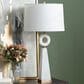 Crestview Collection Harrison Table Lamp in White and Brass, , large