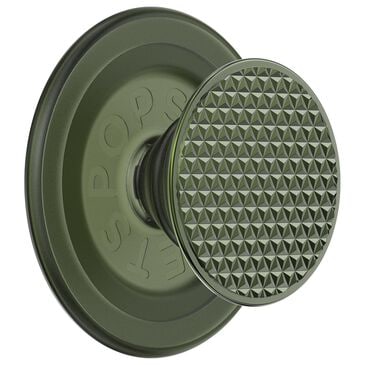 PopSockets Riviera PopGrip for MagSafe in Olive Triangle Knurl, , large