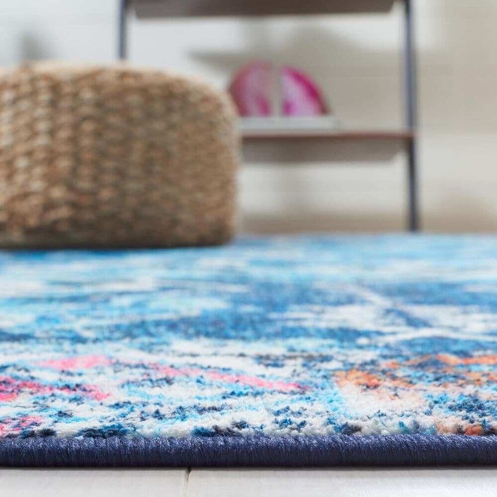 Safavieh Riviera 9&#39; x 12&#39; Navy and Light Blue Area Rug, , large