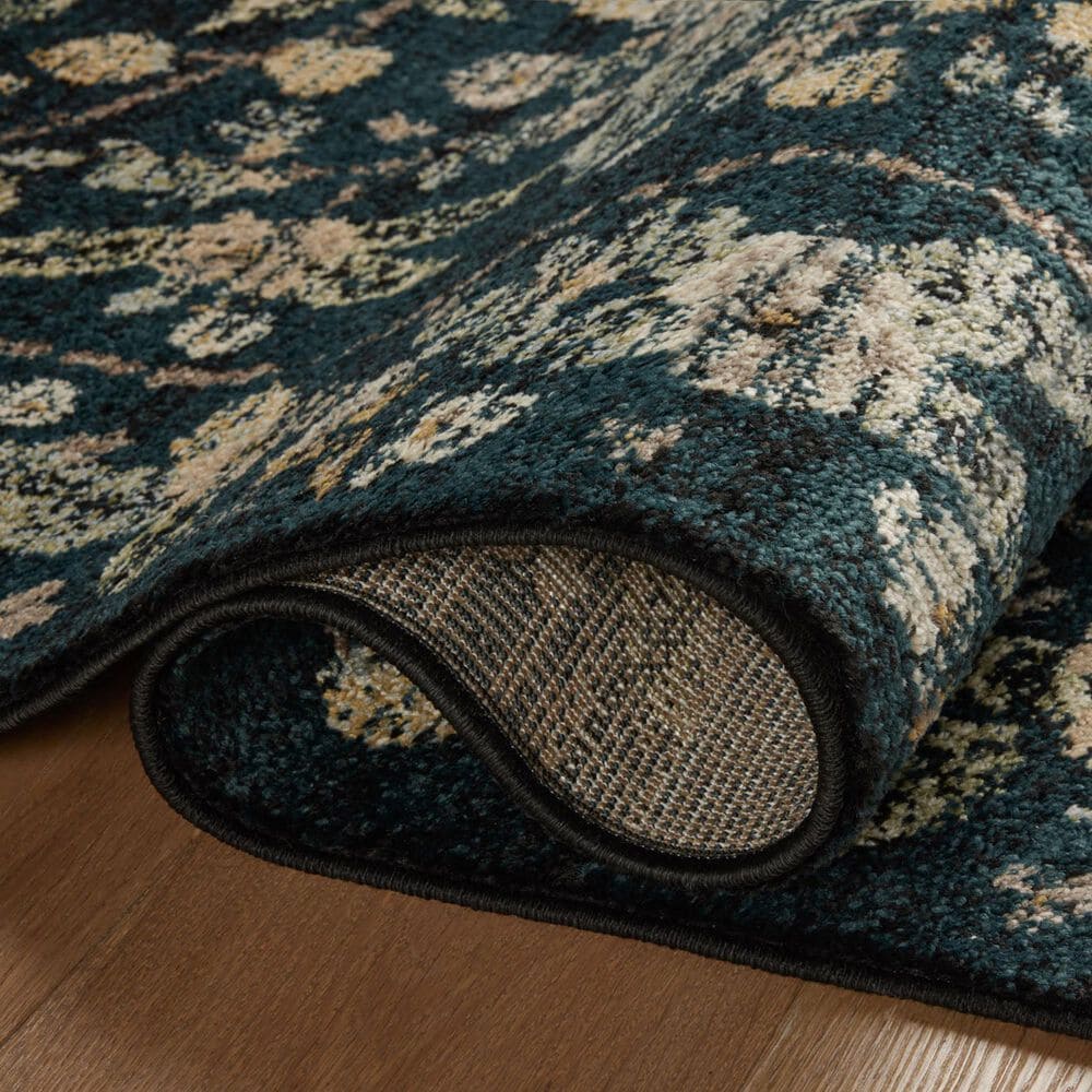 Rifle Paper Co. x Loloi Laurel Peacock Garden 6&#39;6&quot; x 9&#39;2&quot; Navy Area Rug, , large