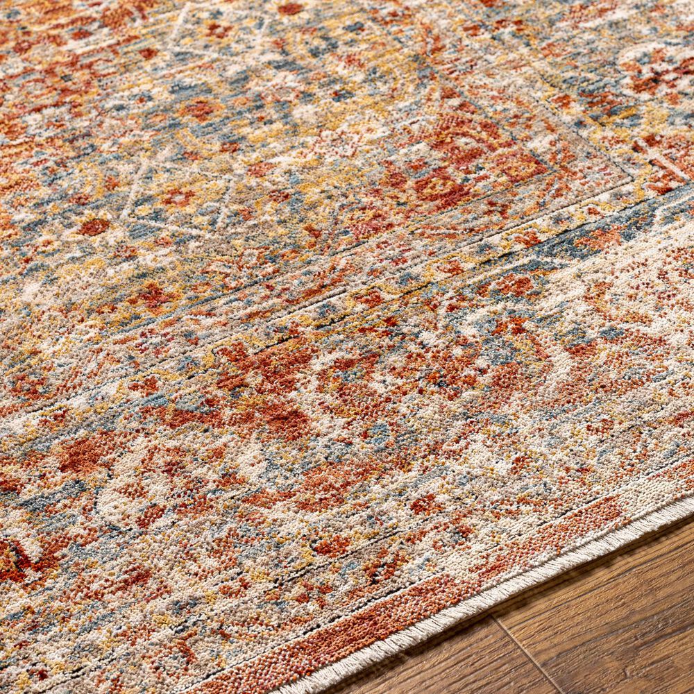 Surya Aspendos 2&#39; x 2&#39;11&quot; Black, Burgundy, Burnt Orange, Charcoal, Dark Blue, Denim, Dusty Pink, Light Beige and Light Gray Area Rug, , large