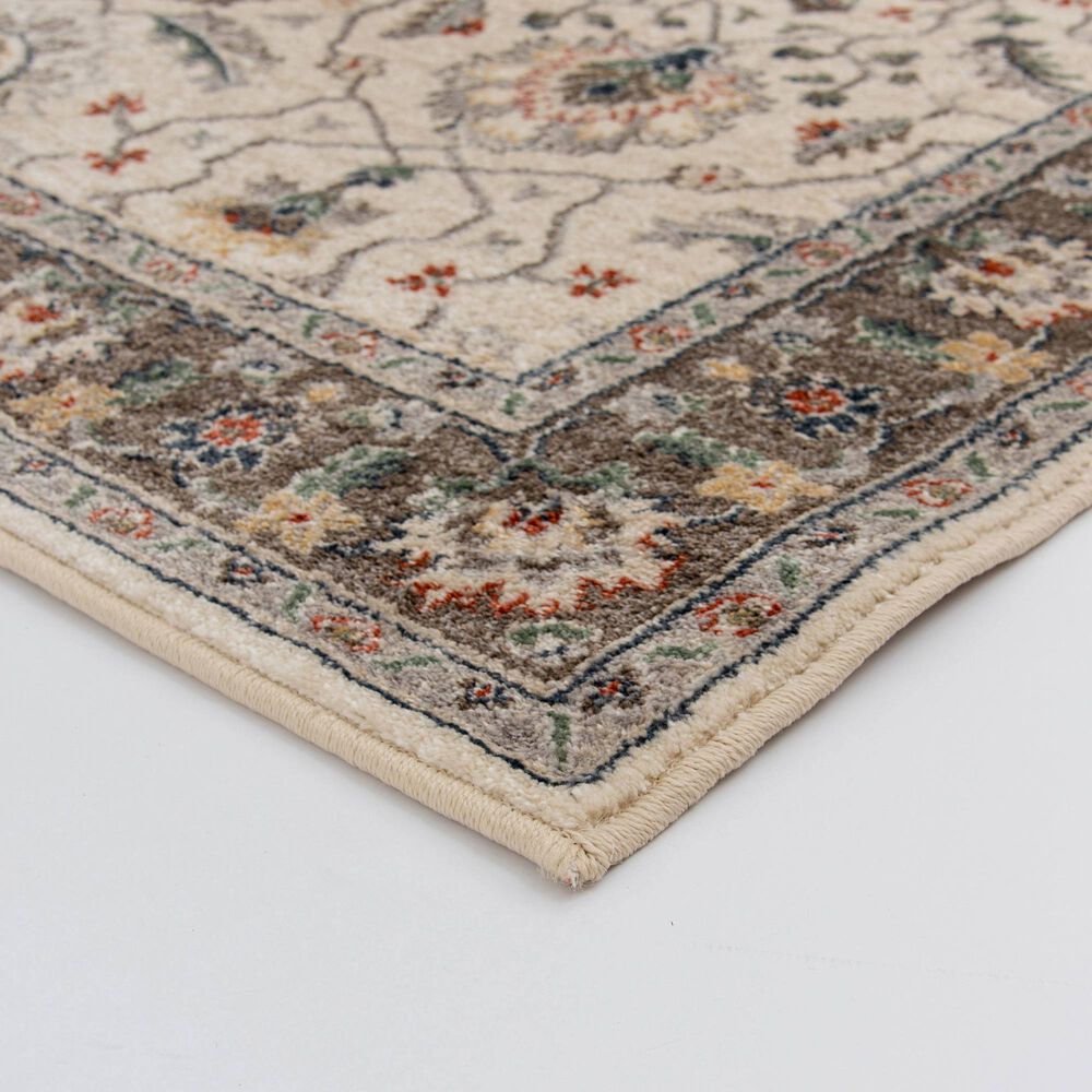 Central Oriental Minerva Alonso 5&#39; x 7&#39;3&quot; Alabaster and Storm Area Rug, , large