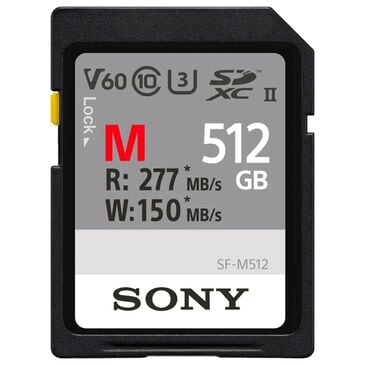Sony 512GB SF-M Series UHS-II SDXC Memory Card in Black and Gray, , large