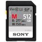 Sony 512GB SF-M Series UHS-II SDXC Memory Card in Black and Gray, , large