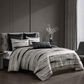 Hallmart Collectibles Eris 6-Piece Queen Comforter Set in Black and Gray, , large