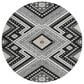 Dalyn Rug Company Portico PO5 Black 8" Round Area Rug, , large