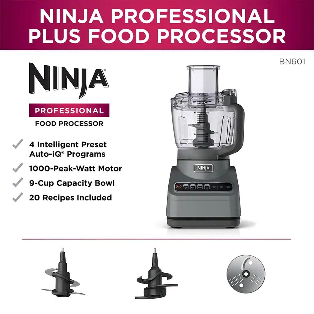 Ninja Ninja Professional Plus Food Processor with Auto-iQ in Stainless Steel, , large