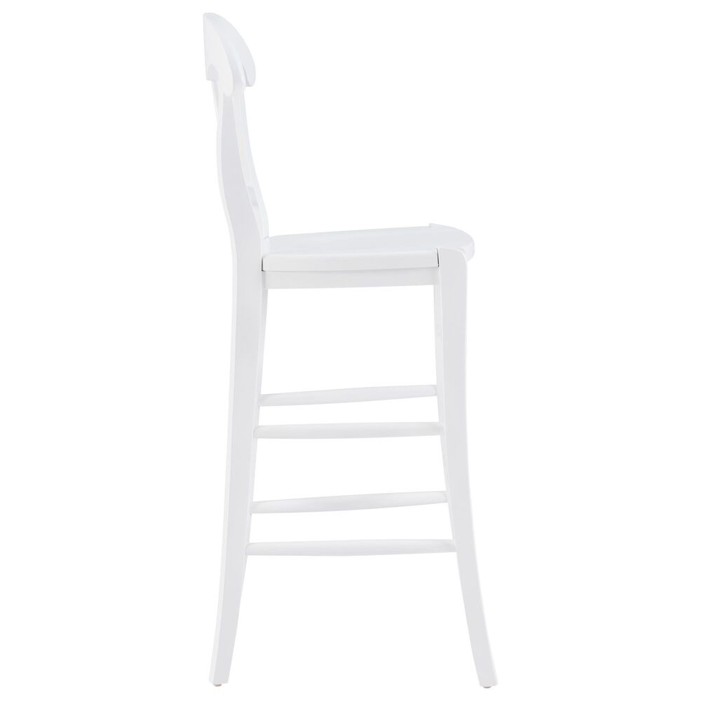 Linon Home Decor Vander Bar Stool in White, , large