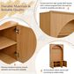 HOMLUX 4-Hook Hall Tree with Entryway Storage Bench in Natural, , large