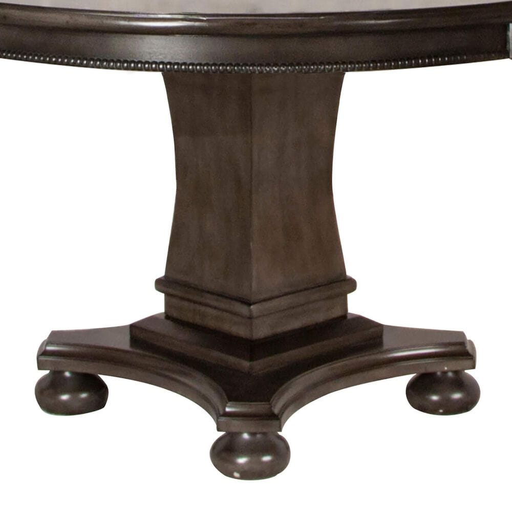 SUNSET Vegas 5-Piece Round Game Table Set in Smoke Gray, , large